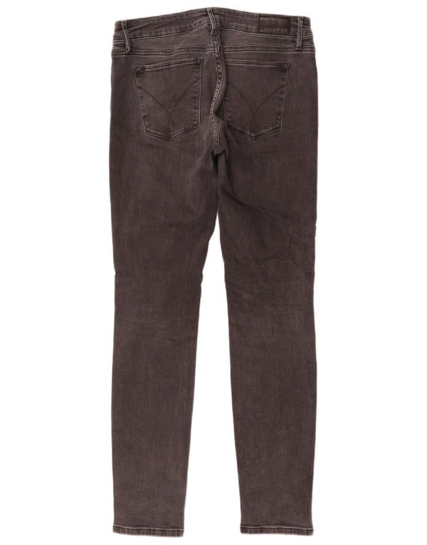 Calvin Klein Jeans Ajustados Para Mujer W30 L32 Algodón Gris