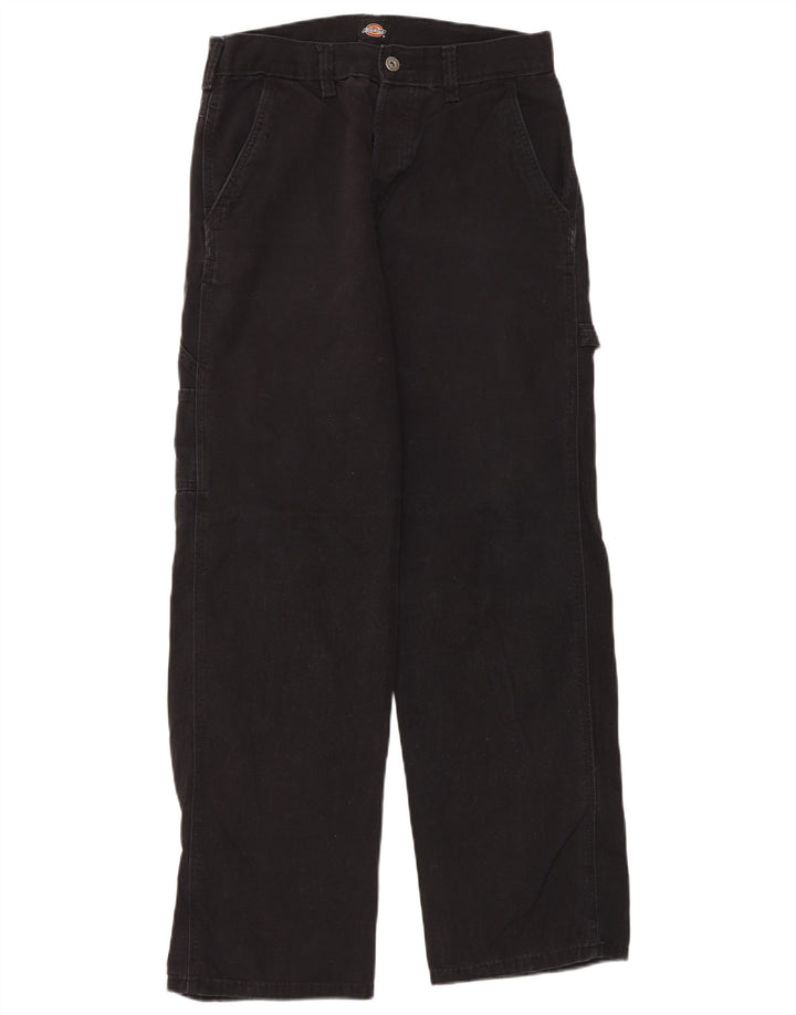 Dickies Pantalones cargo rectos para hombre W30 L32 Algodón negro