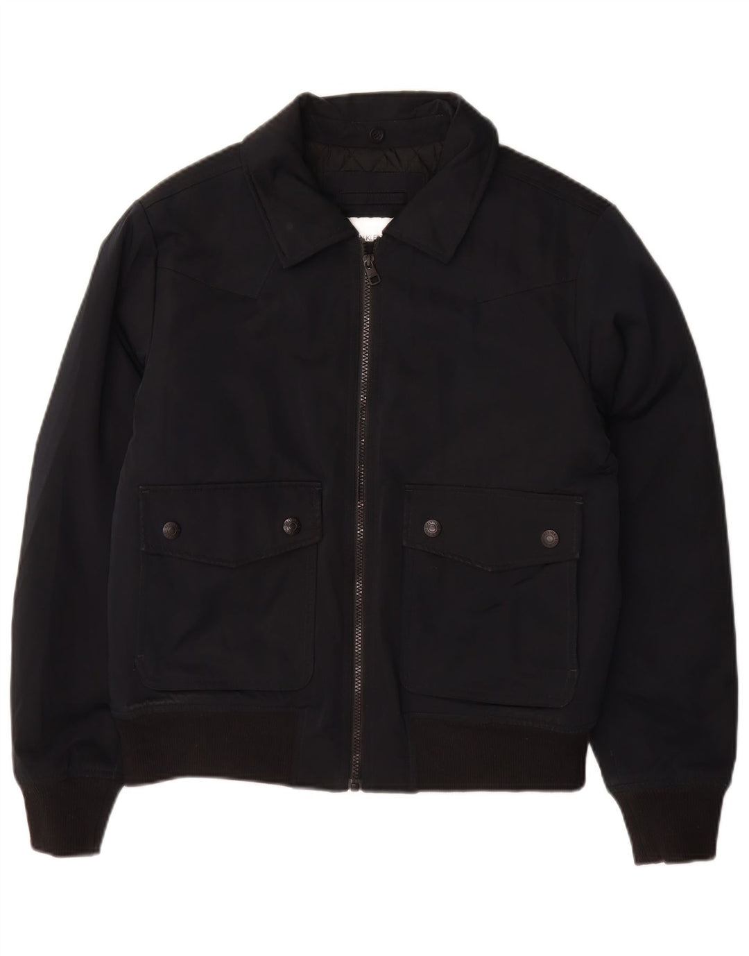 Calvin Klein Jeans Chaqueta Bomber para Hombre UK 36 Small Poliéster Negro