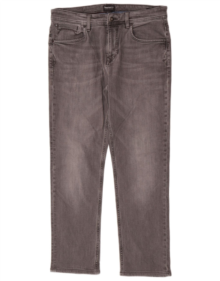 Timberland Vaqueros rectos regulares para hombre W34 L30 Algodón gris
