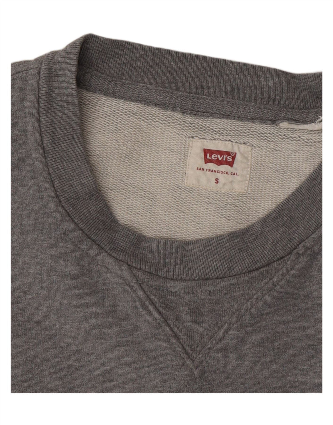LEVI'S Mens Sweatshirt Jumper Small Grey Vintage Levi's and Second-Hand Levi's from Messina Hembry 