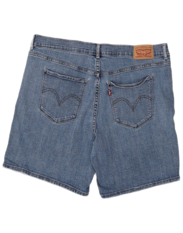 Levi's Womens Classic Denim Shorts W32 Large Blue Cotton
