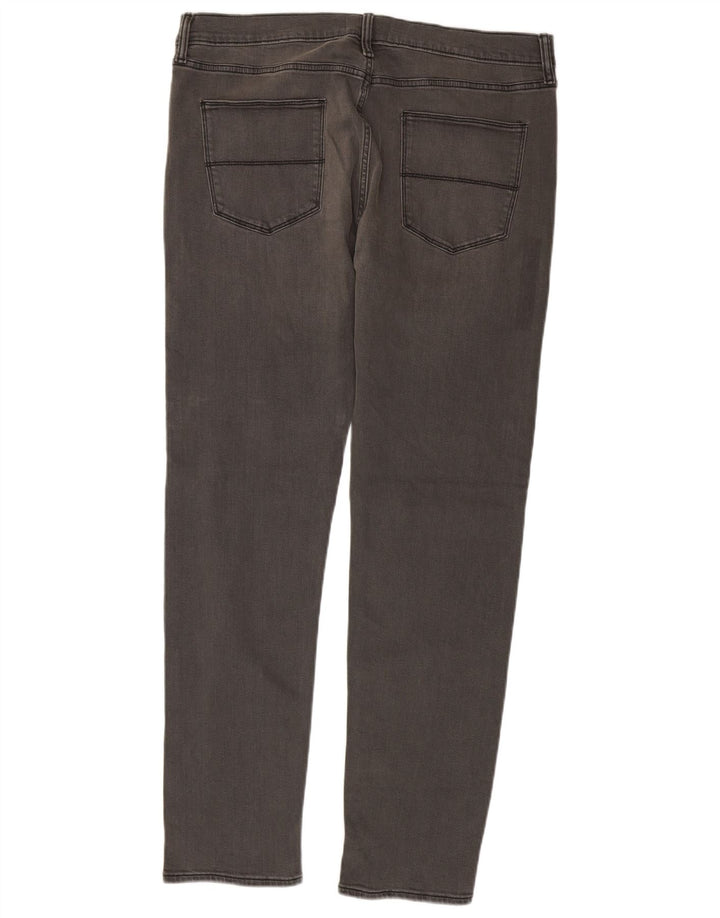 Marks & Spencer Vaqueros ajustados para hombre W36 L33 Algodón gris