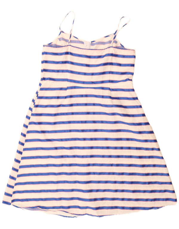 Vestido de verano para mujer Joules UK 20 2XL Algodón a rayas blancas