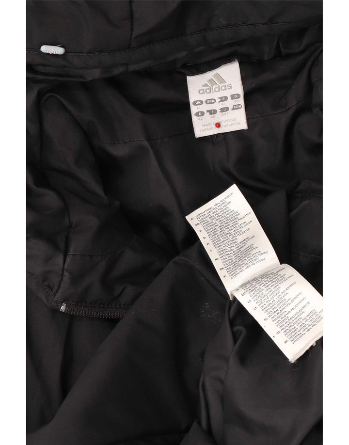 Adidas Abrigo cortavientos con capucha para mujer UK 46 Grande Poliéster negro