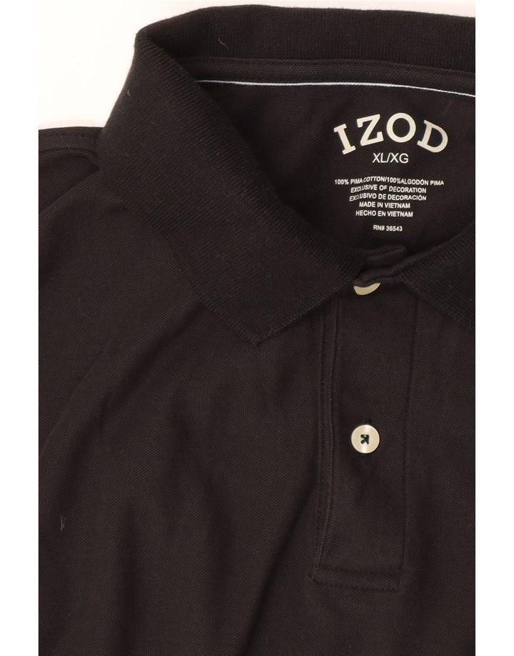 Izod Polo Hombre XL Algodón Negro