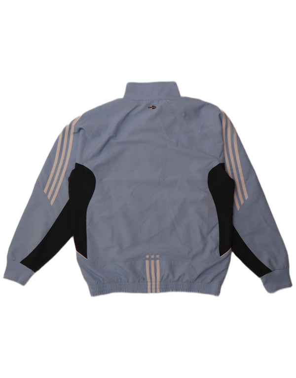 Adidas Mens Climalite Chándal Top Chaqueta Reino Unido 38/40 Medio Azul Colorblock