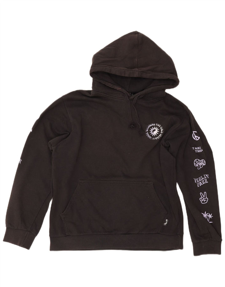 BILLABONG Jersey con capucha gráfica para hombre Medium Black