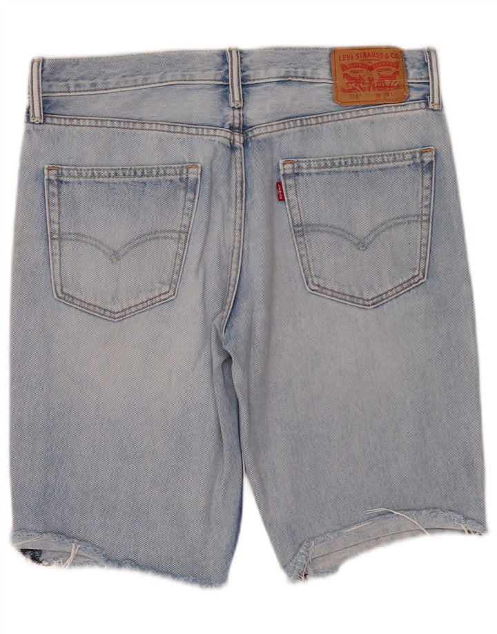 Levi's Mens 511 Graphic Denim Shorts W33 Algodón azul medio