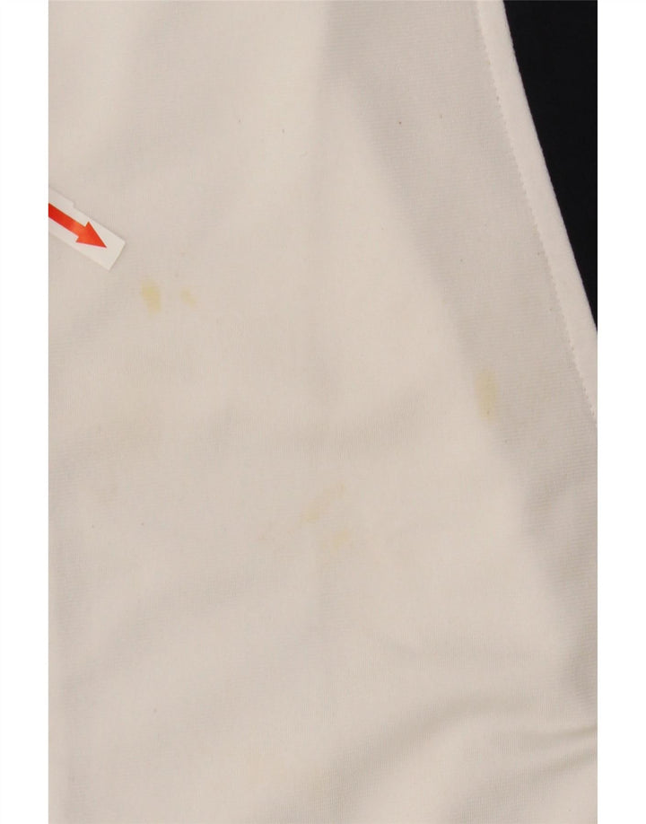 Kappa Hombre Chaqueta De Chándal Superior Poliéster Color Block Medio Blanco