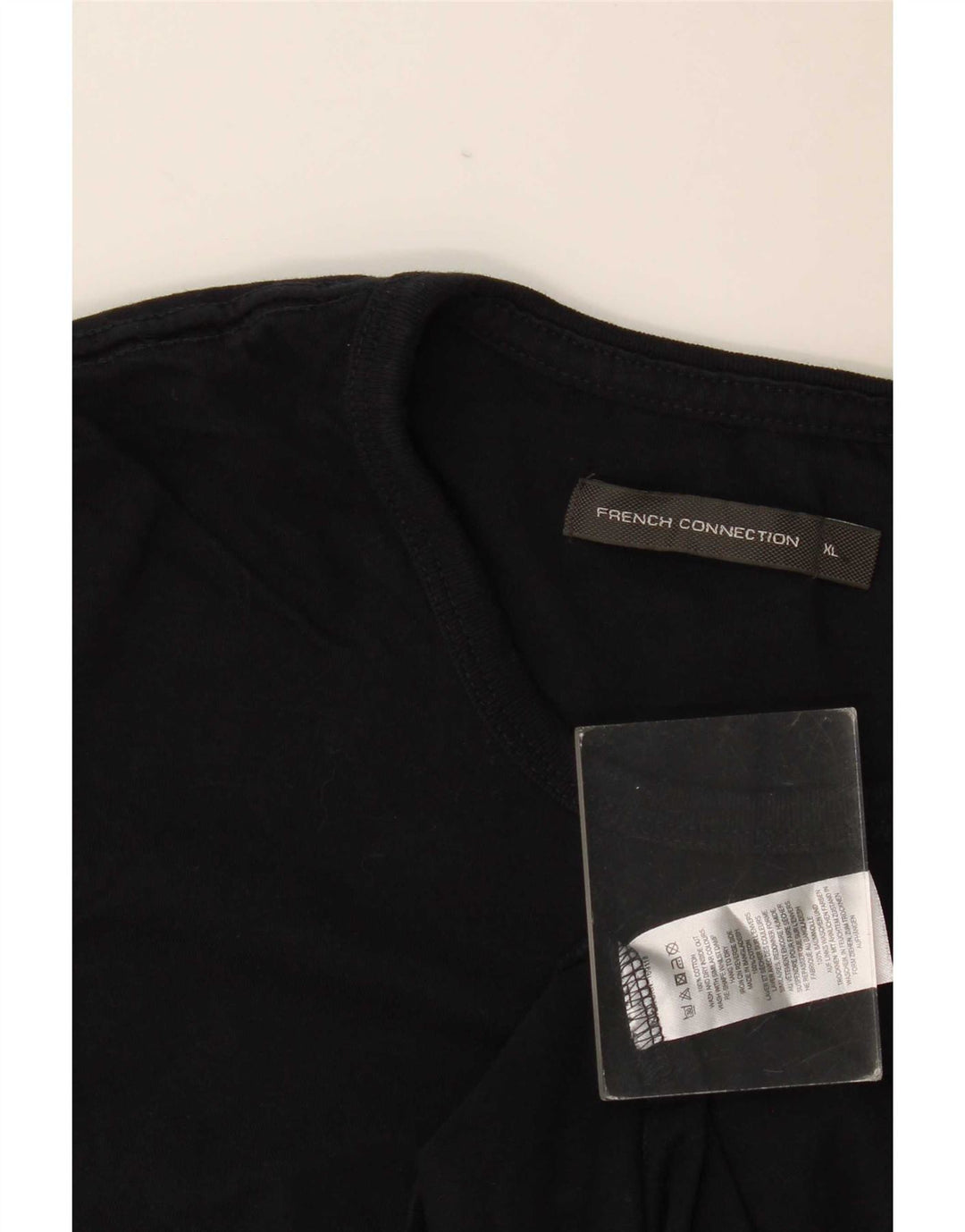 French Connection Camiseta Hombre Top XL Algodón Negro