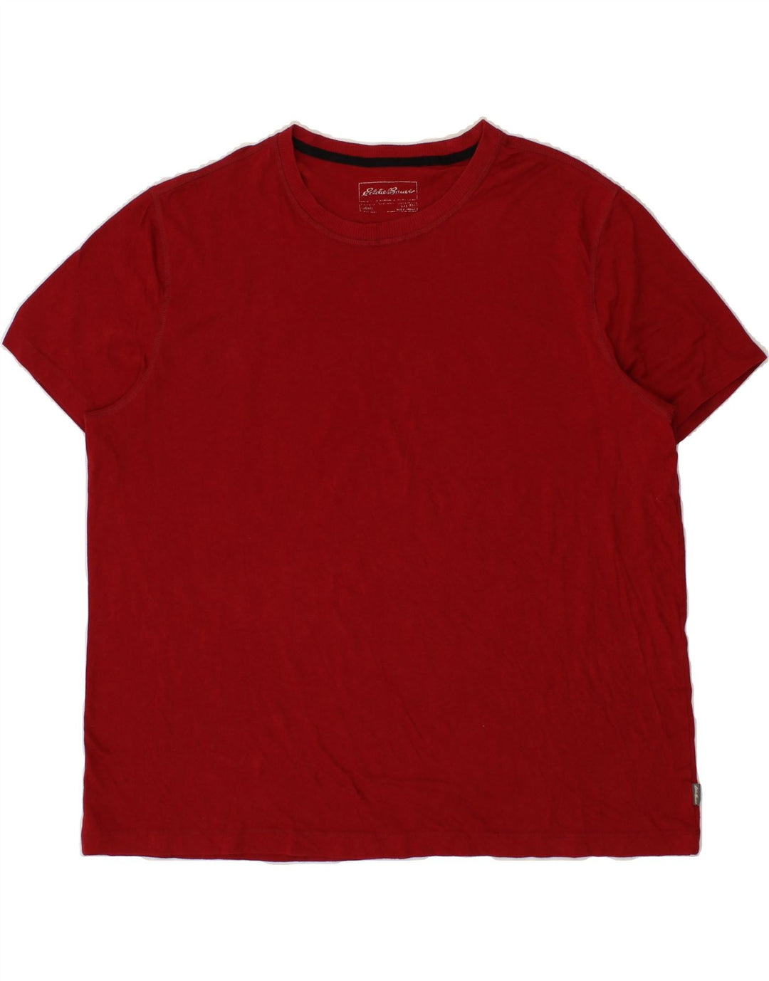 EDDIE BAUER Mens T-Shirt Top XL Red Cotton Vintage Eddie Bauer and Second-Hand Eddie Bauer from Messina Hembry 