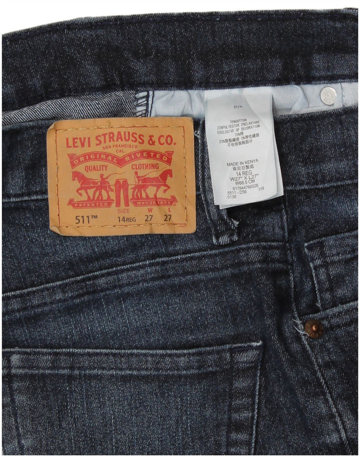 LEVI'S Vaqueros Slim 511 para Niñas 13-14 Años W27 L27 Azul Algodón