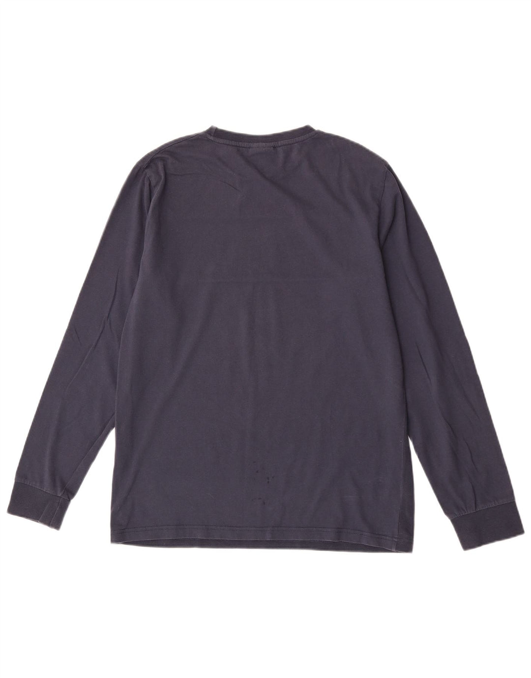 Ellesse Hombre Regular Fit Graphic Top Manga Larga Algodón Azul Marino Medio