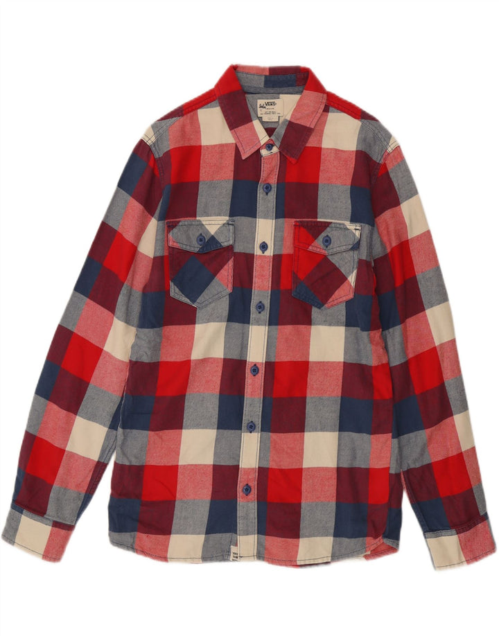 Camisa de franela de cuadros rojos medianos Vans Hombre