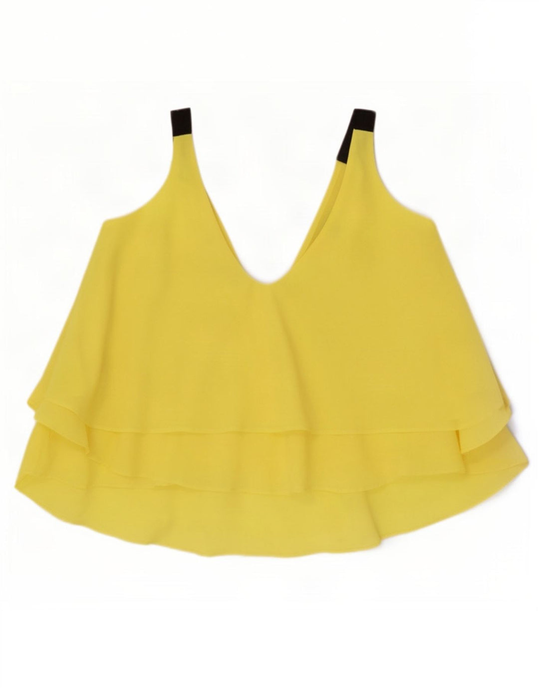 Zara Mujer Camisola Extragrande UK 10 Small Poliéster Amarillo
