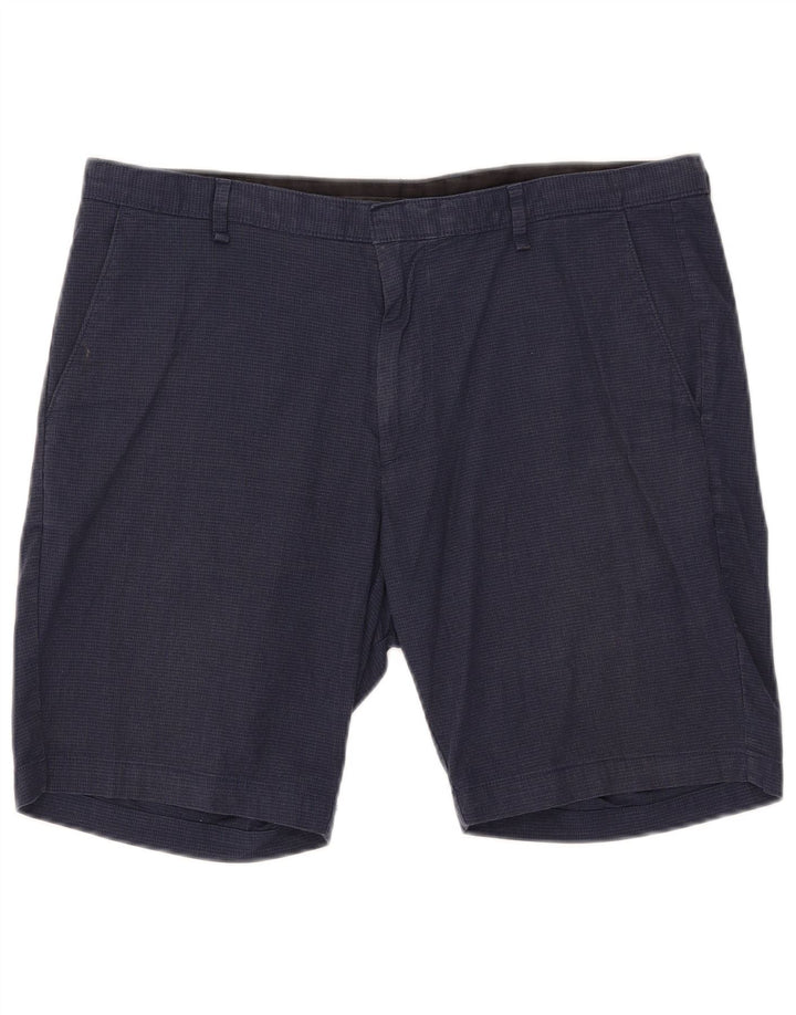 Pantalones cortos chinos Calvin Klein para hombre W36 Large Navy Blue Check