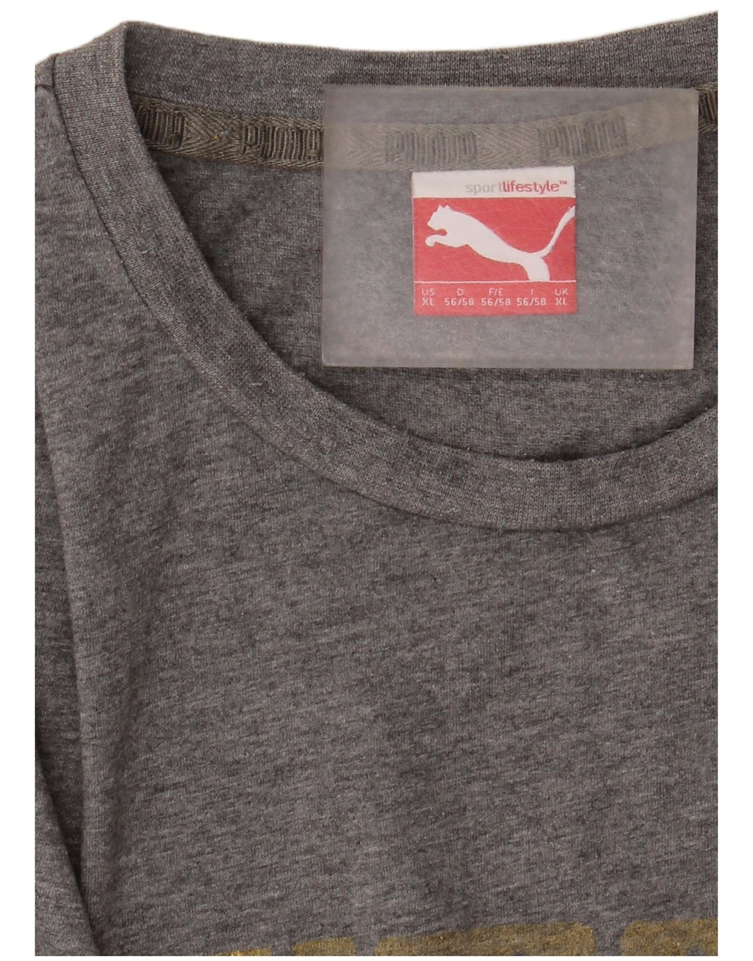 Puma Camiseta gráfica para hombre Top XL Gris