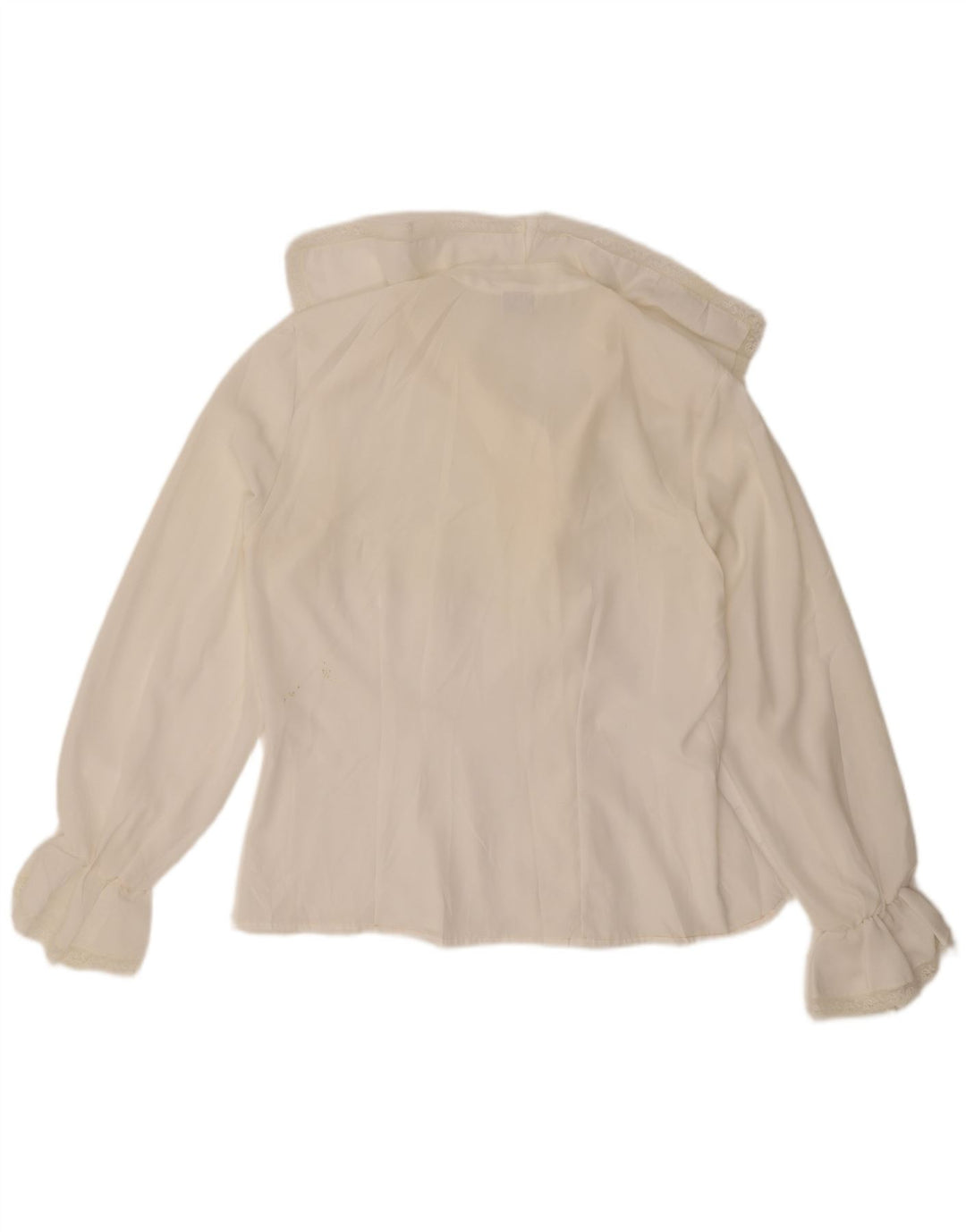 Primavera Firenze Blusa extragrande para mujer UK 46 Poliéster blanco grande