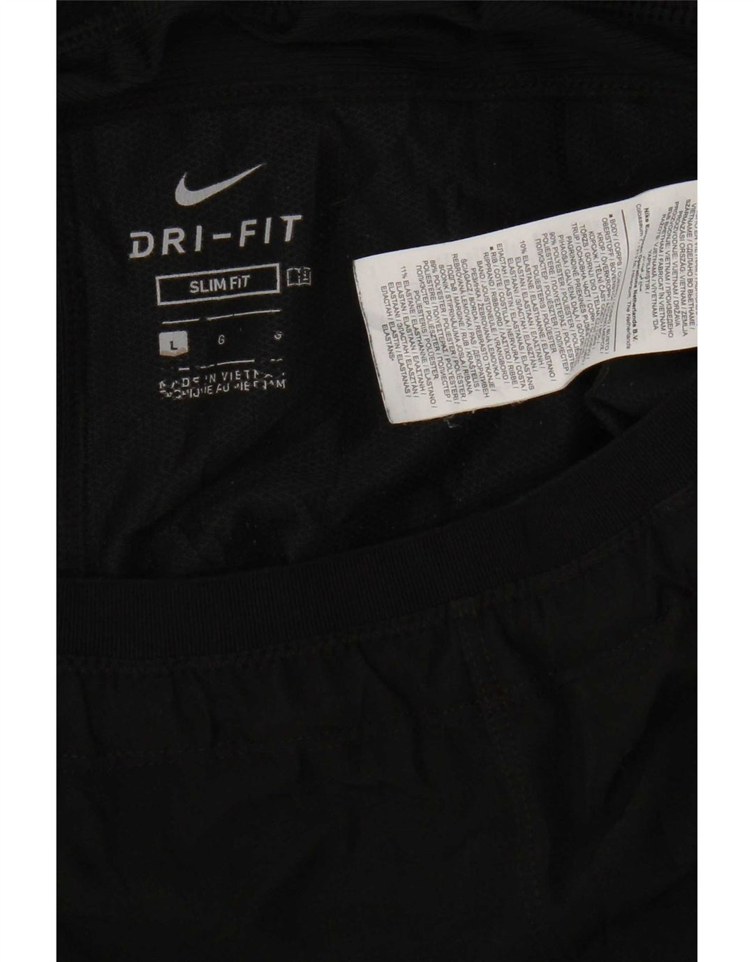 Nike Dri Fit Graphic Slim Fit - Pantalones cortos deportivos para hombre (poliéster), color negro
