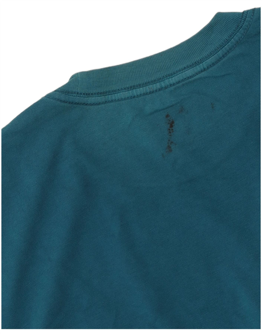 VANS Hombre Classic Fit Graphic Camiseta Top Small Blue Cotton