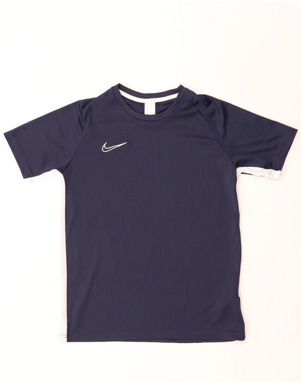 Nike Camiseta Dri Fit para niños 13-14 años XL Azul Marino Colorblock