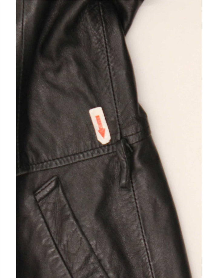 Douglas Chaqueta de cuero para mujer IT 42 Medium Black