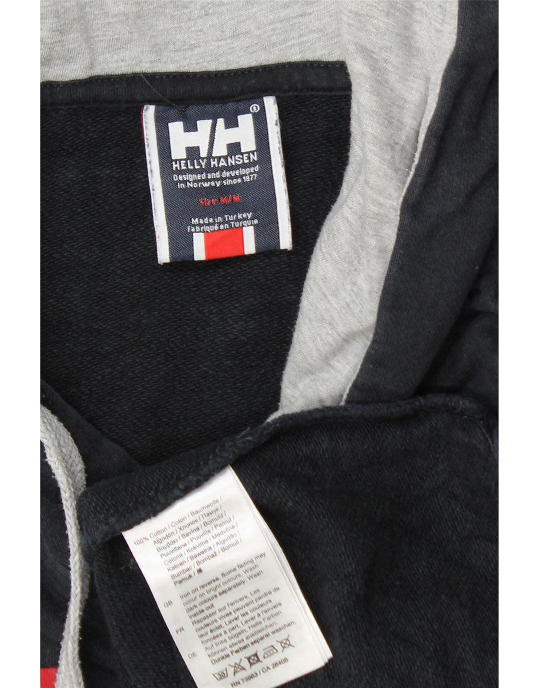 Helly Hansen Hombre Graphic Sudadera con capucha Jumper Medium Azul Marino Algodón