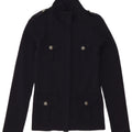 Blauer - Cárdigan para mujer, talla 10, tamaño pequeño, lana azul marino