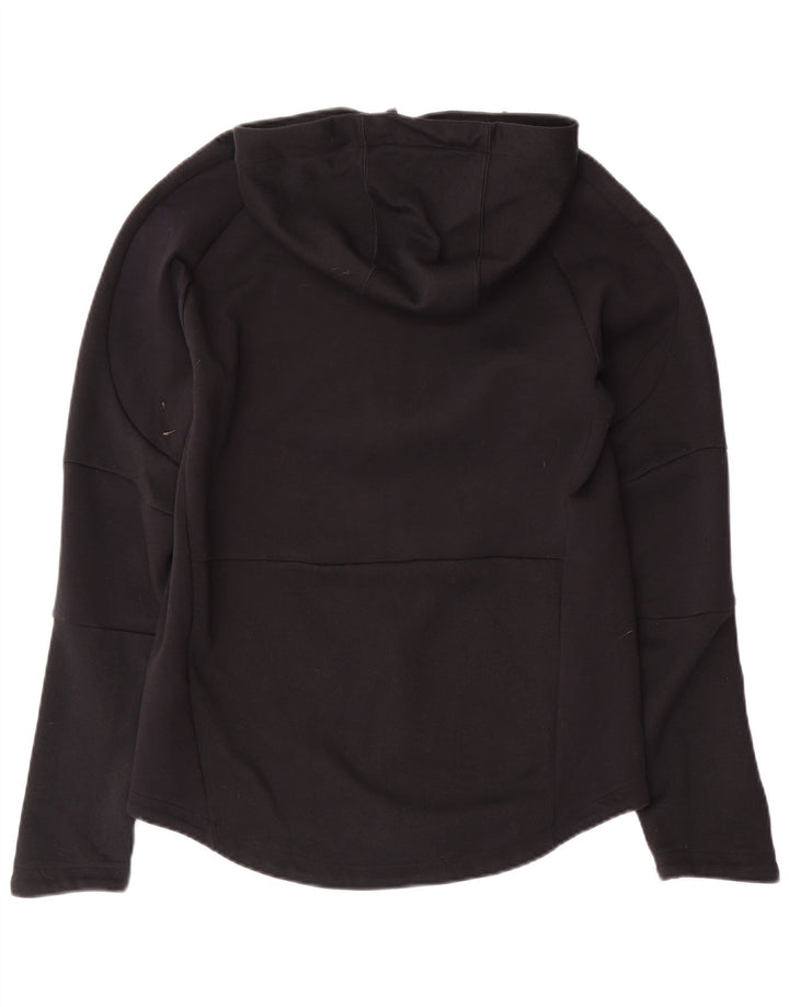 PUMA Suéter con capucha y cremallera para mujer Reino Unido 14 Mediano Algodón negro