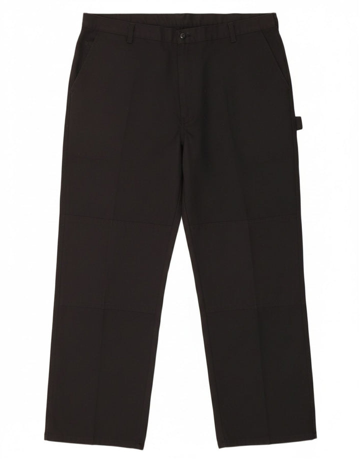 DICKIES Mens Straight Cargo Trousers W44 L30 Black