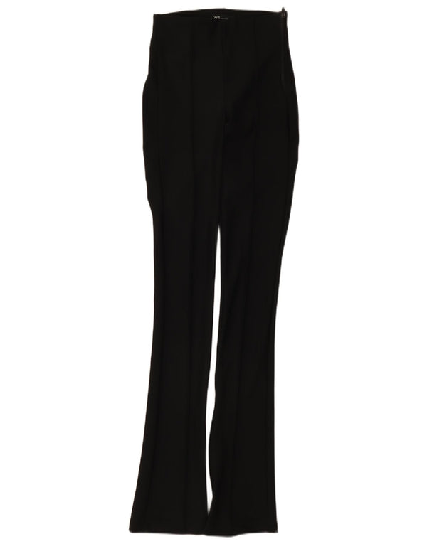 Zara Mujer Pantalones Casuales Bootcut XS W24 L35 Negro