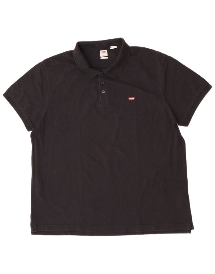 Levi's Polo estándar para hombre 2XL Algodón negro