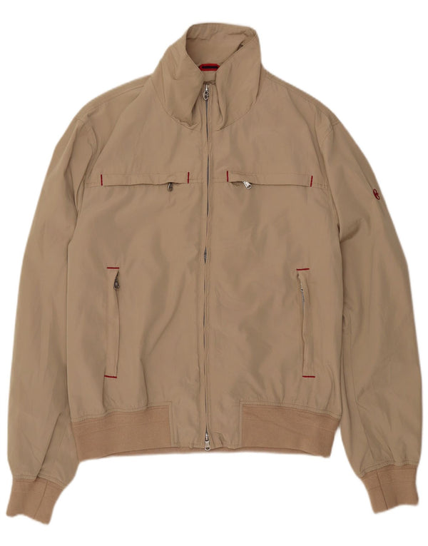 Conte of Florence Chaqueta Bomber para Hombre UK 40 Grande Poliéster Beige