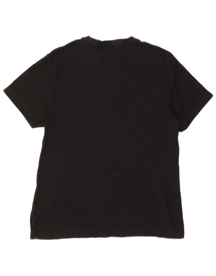 Calvin Klein - Camiseta para hombre, talla pequeña, algodón negro