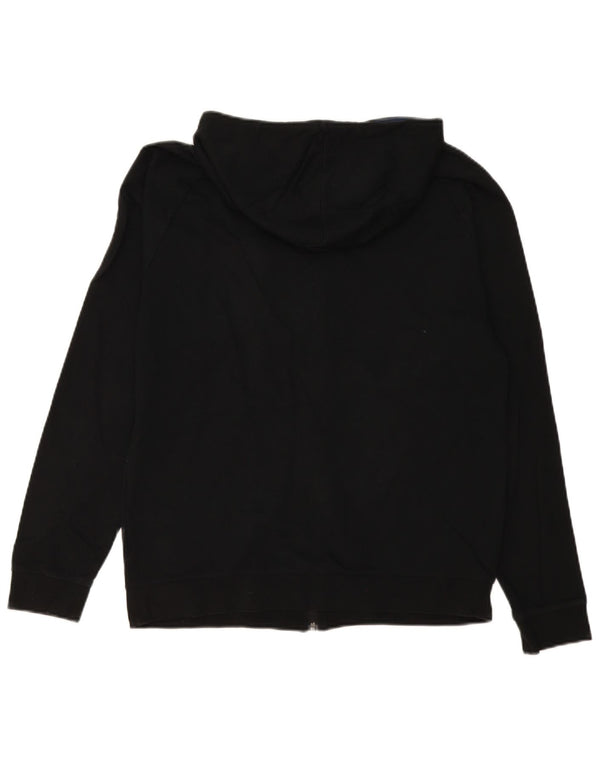 Hugo Boss Hombre: Jersey con capucha y cremallera de algodón color block en color negro mediano
