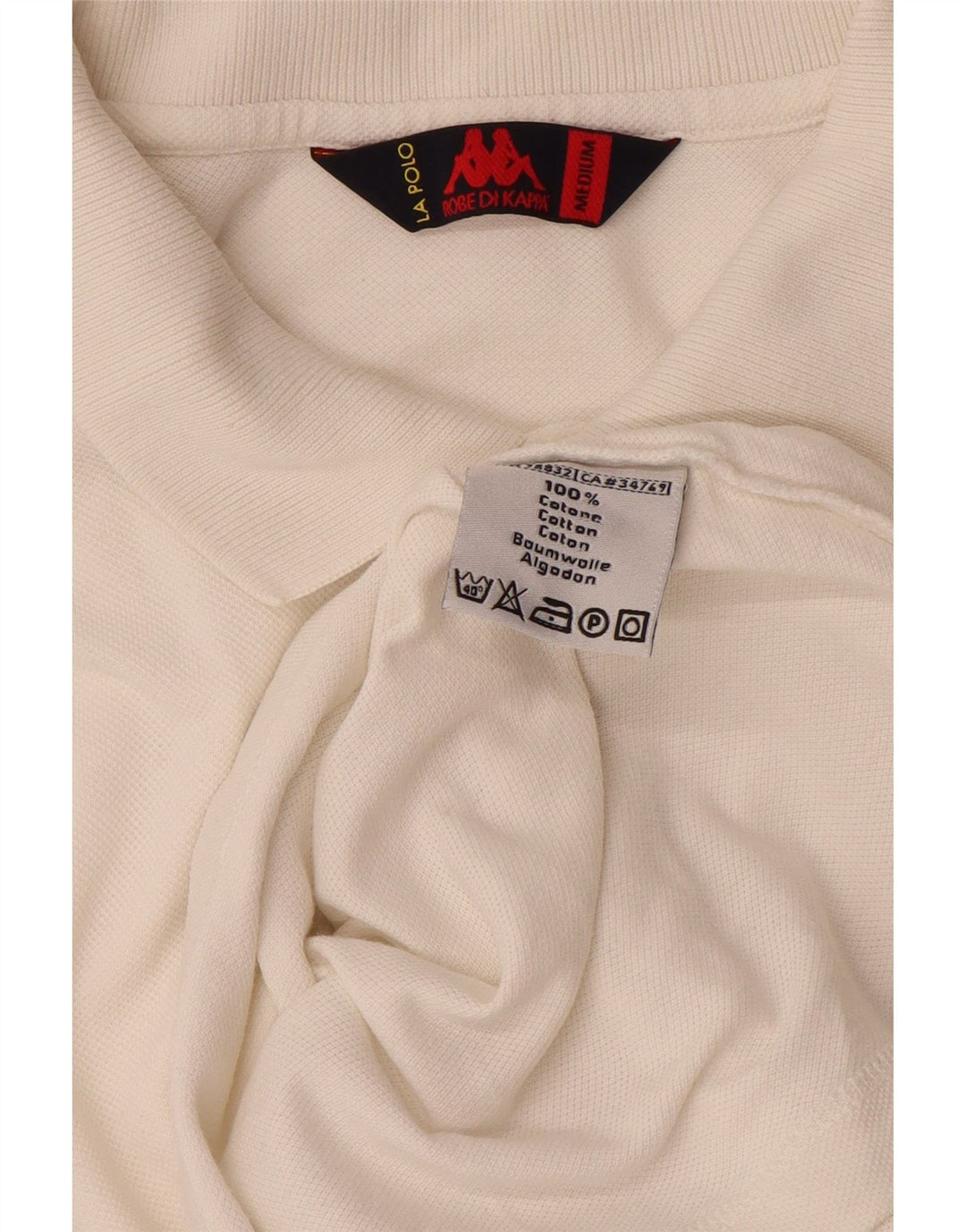 KAPPA Polo Hombre Algodón Blanco Mediano