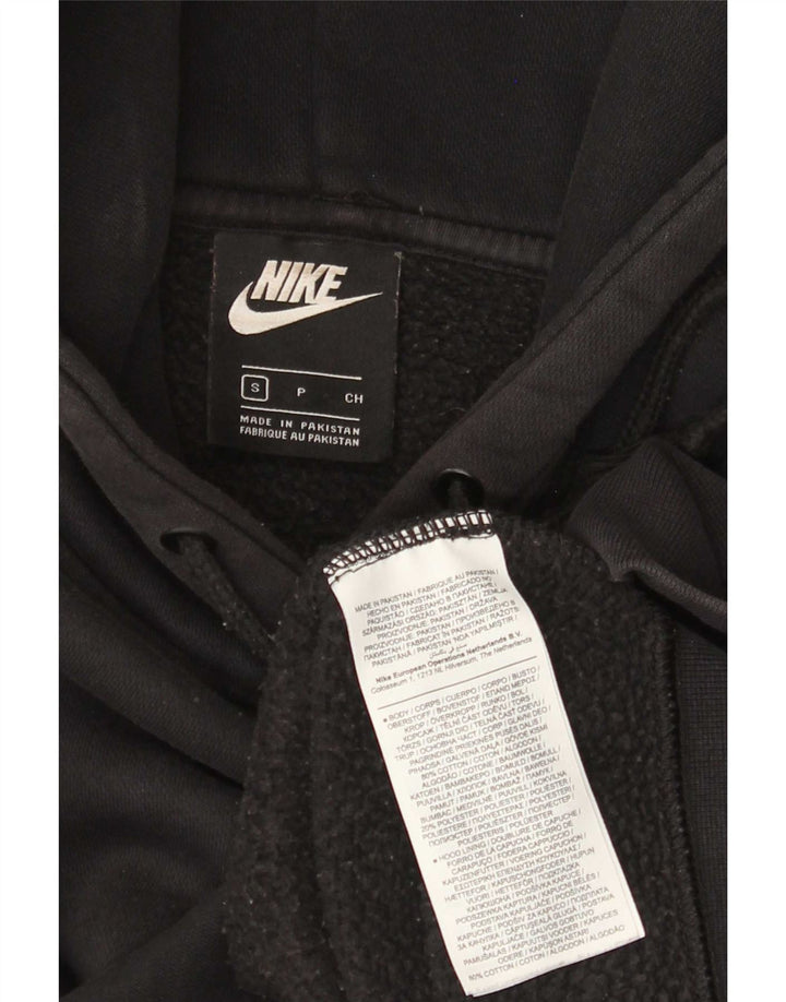 Nike - Sudadera con capucha para mujer, talla pequeña, algodón negro