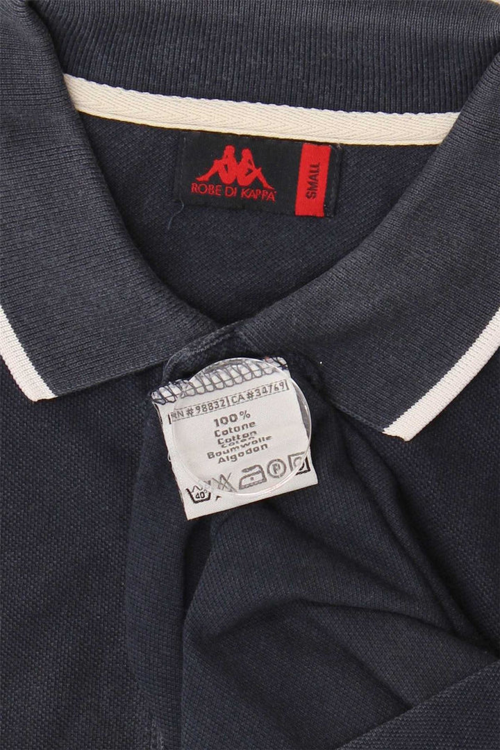 KAPPA Mens Polo Shirt Small Navy Blue Cotton