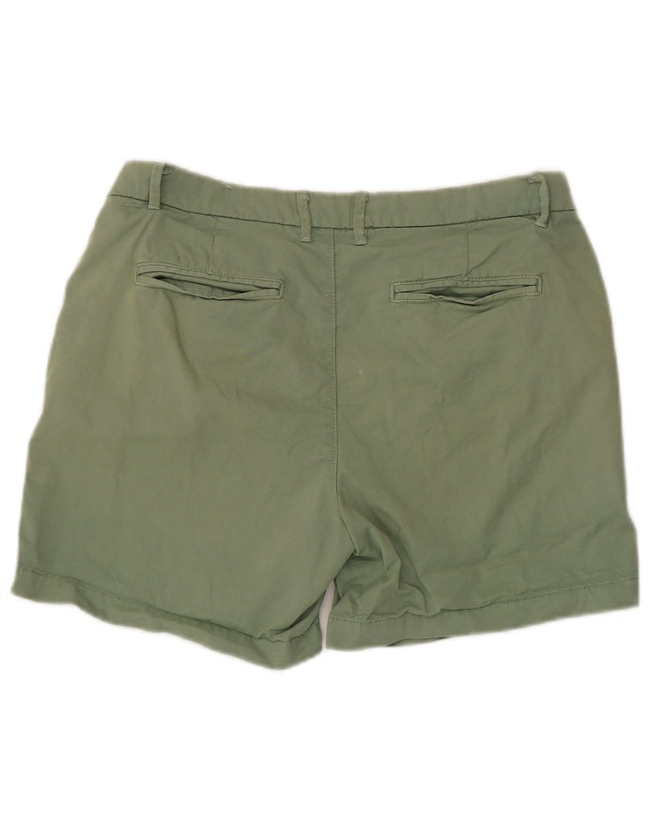 Fat Face Pantalones cortos chinos para mujer US 6 Medium W30 Algodón verde