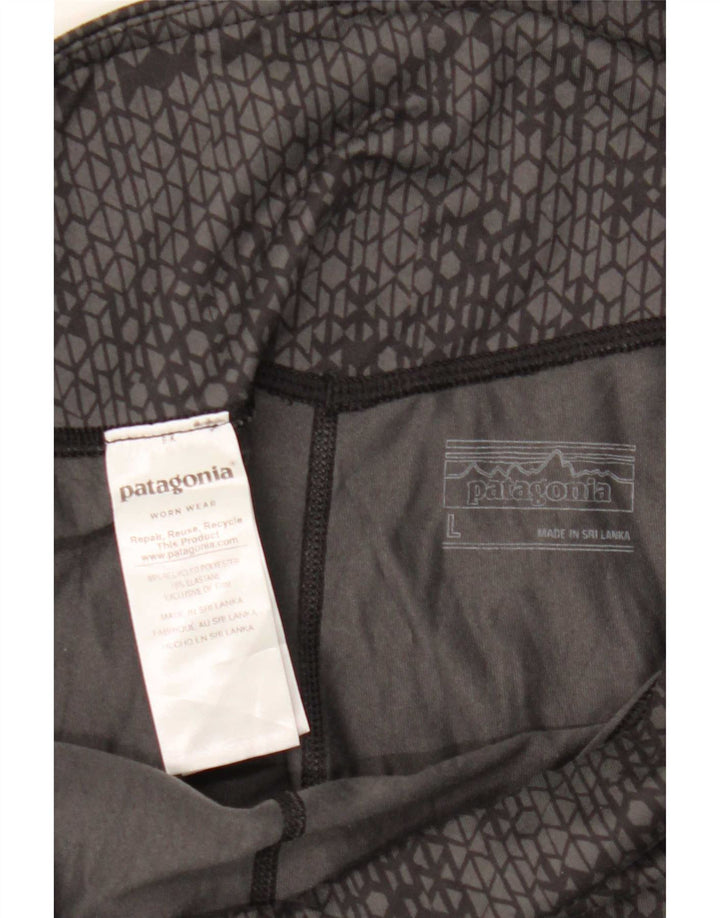 Leggings Patagonia para mujer UK 40 Poliéster geométrico gris grande