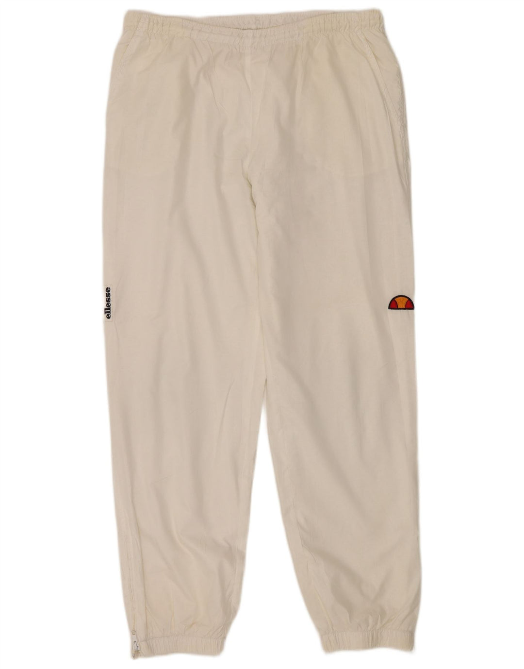 Ellesse Hombre Pantalones De Chándal Joggers Large Blanco