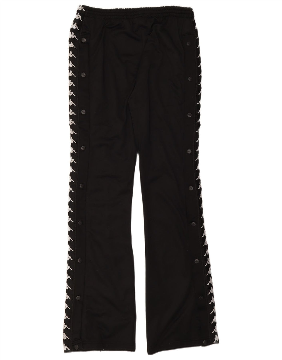 Kappa Hombre Pantalones De Chándal Gráfico Small Poliéster Negro