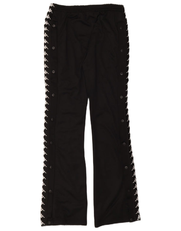 Kappa Hombre Pantalones De Chándal Gráfico Small Poliéster Negro