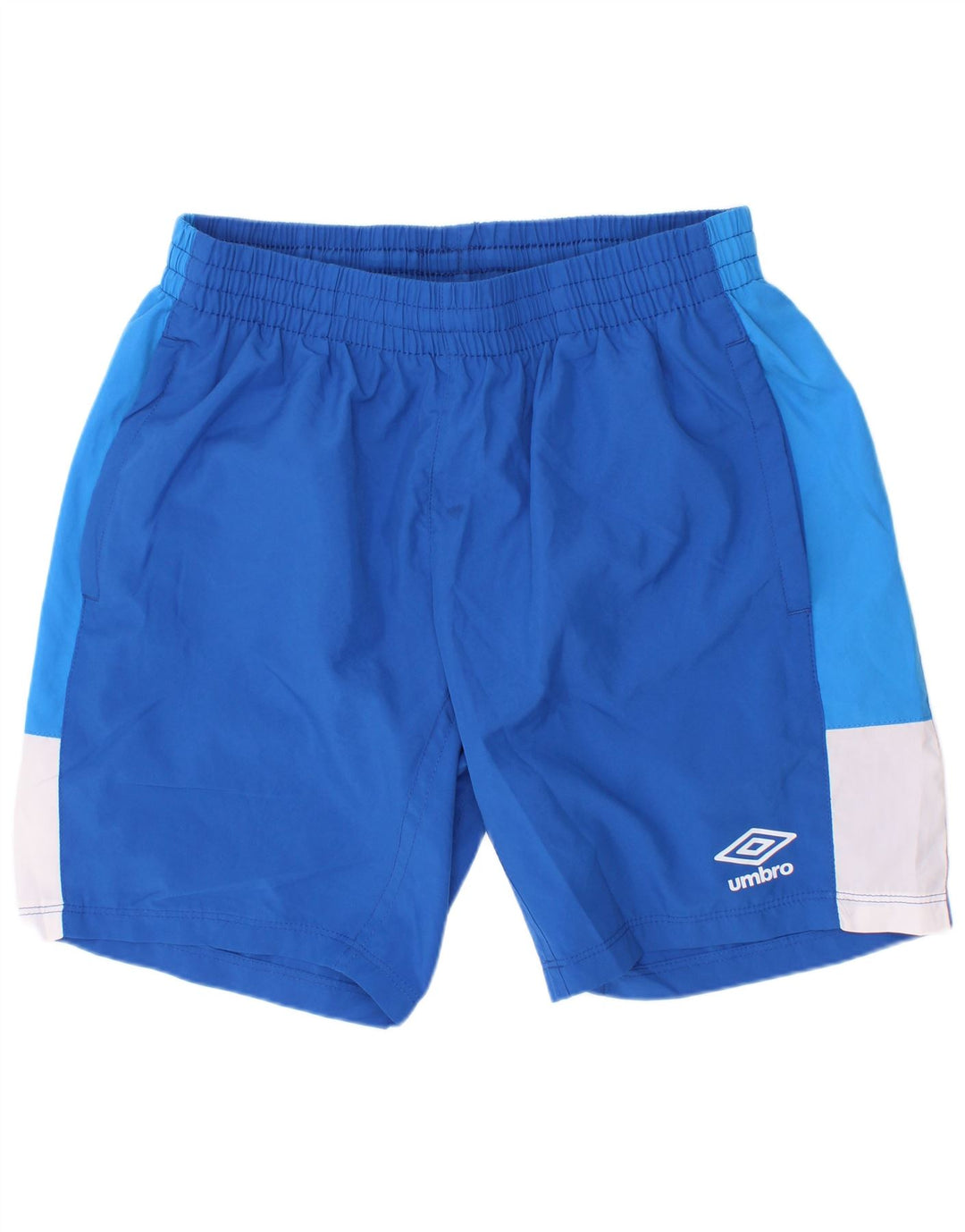 Umbro Pantalones cortos deportivos para niños 11-12 años Grande Azul Colorblock Poliéster