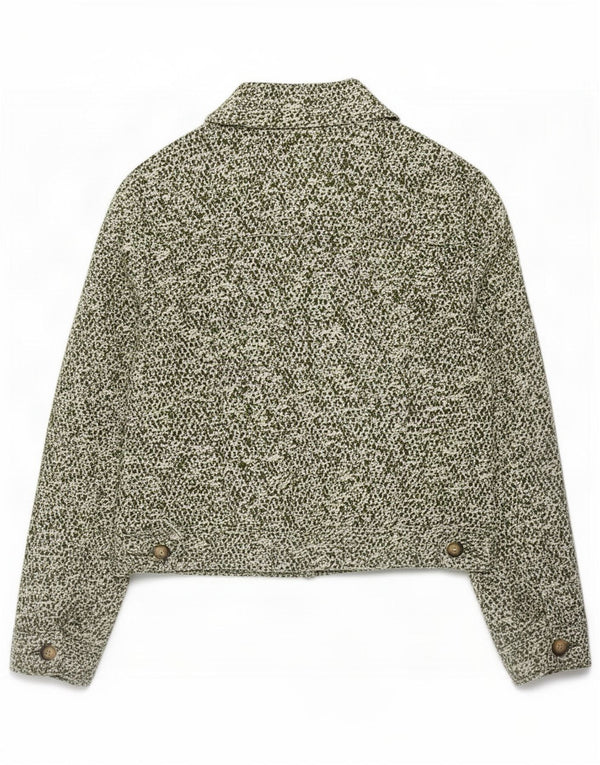 Chaqueta bomber Marks & Spencer para mujer UK 8 Small Caqui Poliéster moteado