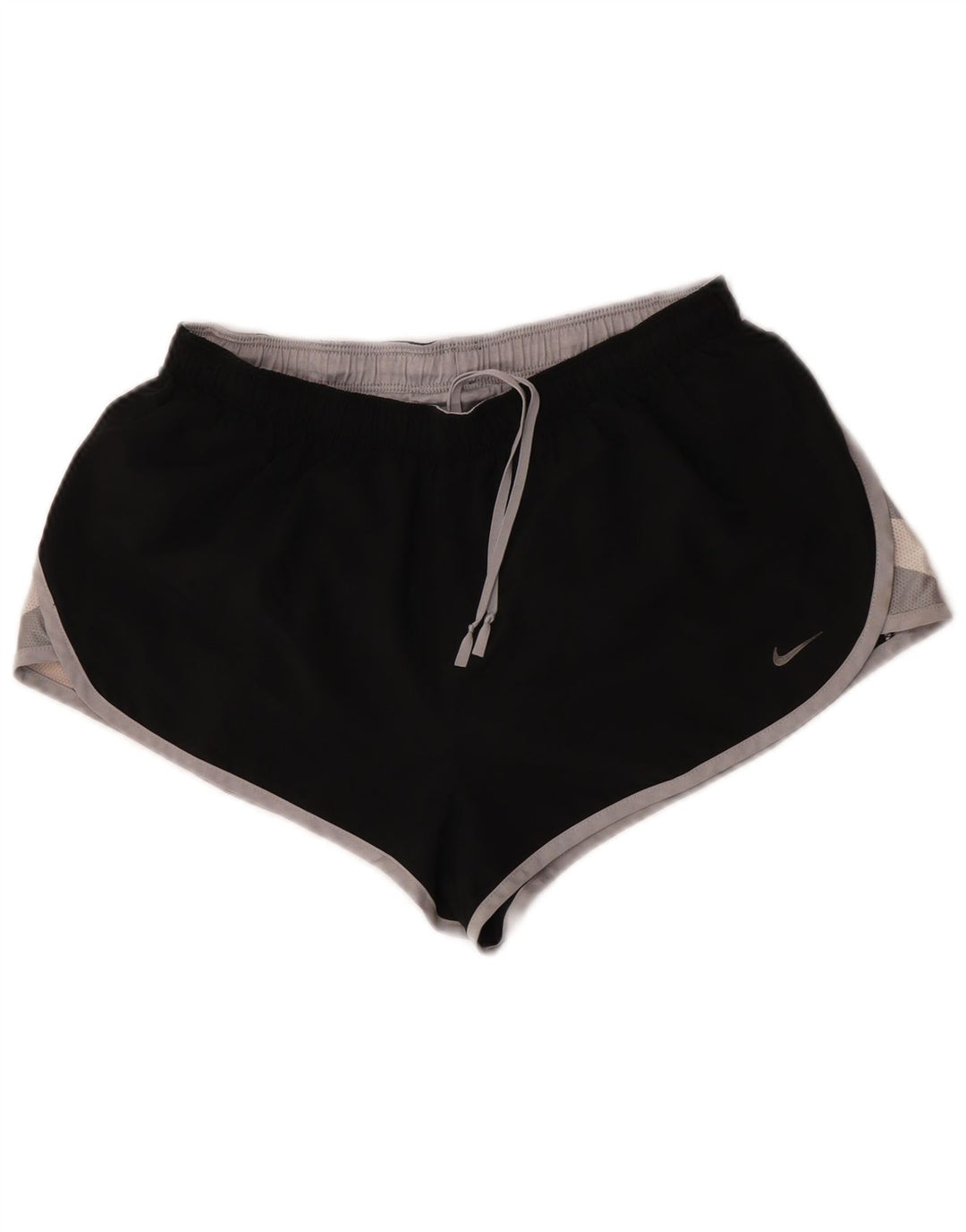 Pantalones cortos deportivos Nike para mujer medianos W28 L12 poliéster color block negro