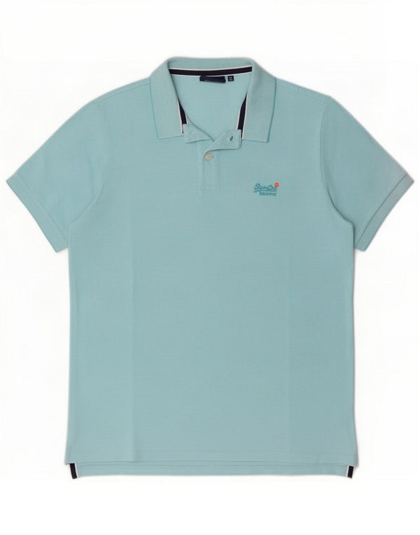 Polo Superdry para hombre 2XL Algodón azul