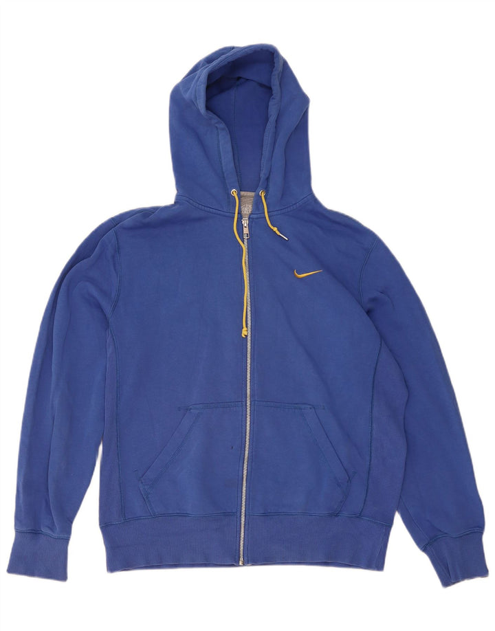 Nike - Sudadera con capucha y cremallera para hombre, talla grande, algodón azul