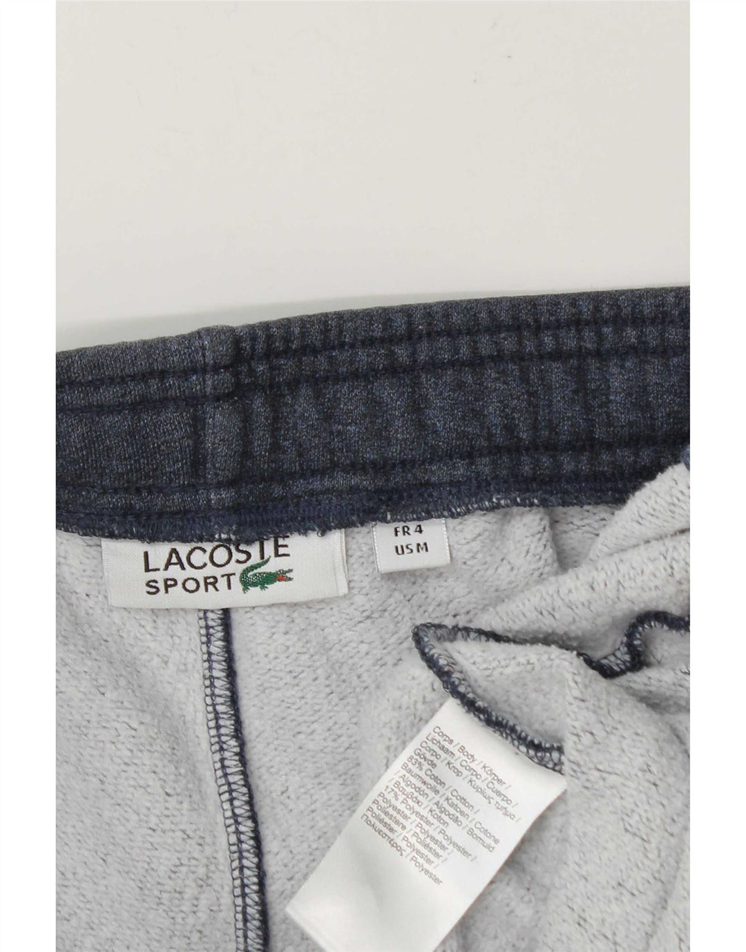 Lacoste Hombre Chándal Pantalones Joggers Talla 4 Mediano Azul Marino Moteado